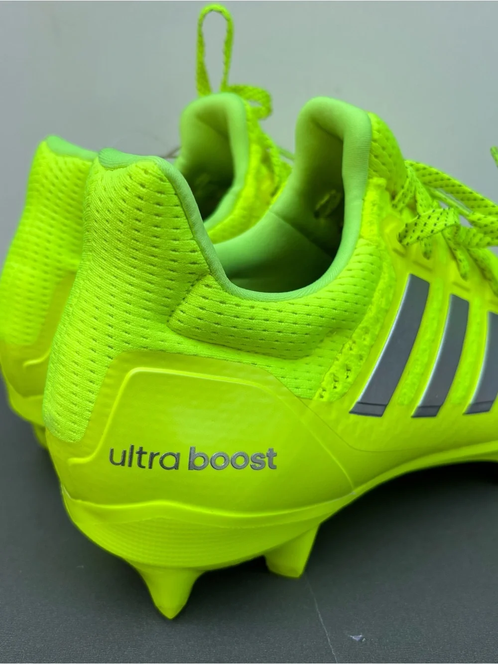 Adidas Men's SIZE 11 UltraBoost Football Cleats Solar Yellow NEW!!